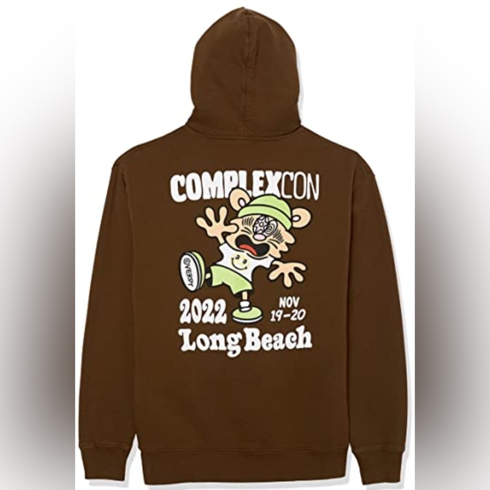 Complexcon X Verdy Logo Hoodie Brown Size L